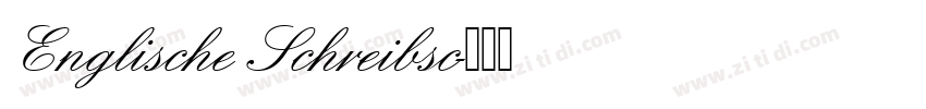 Englische Schreibsc字体转换